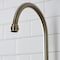 Kingston Brass Bridge Kitchen Faucet with Brass Sprayer, Antique Brass KS7793BPLBS - alternate 4